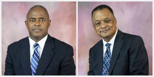 Elders Greg Arrington and Mitchell Harris